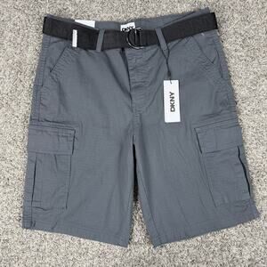 DKNY Cargo Shorts Casual Durable Design Gray Mens Size 30